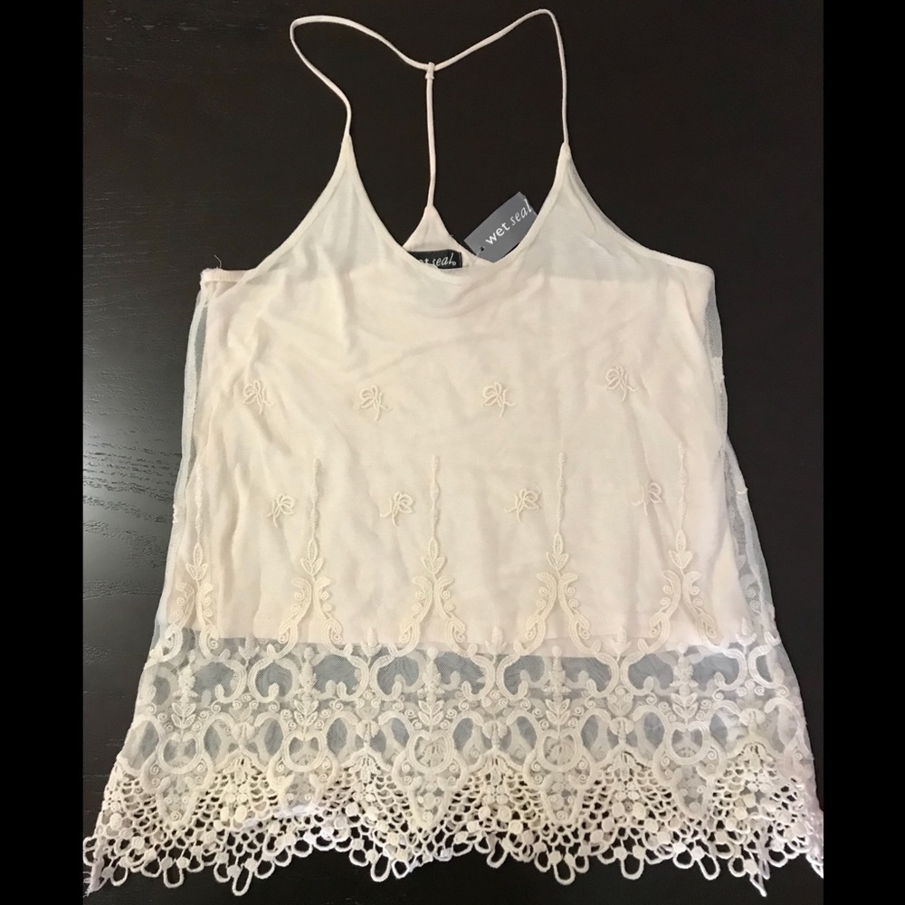 NWT [Wet Seal] Sheer Lace Cami